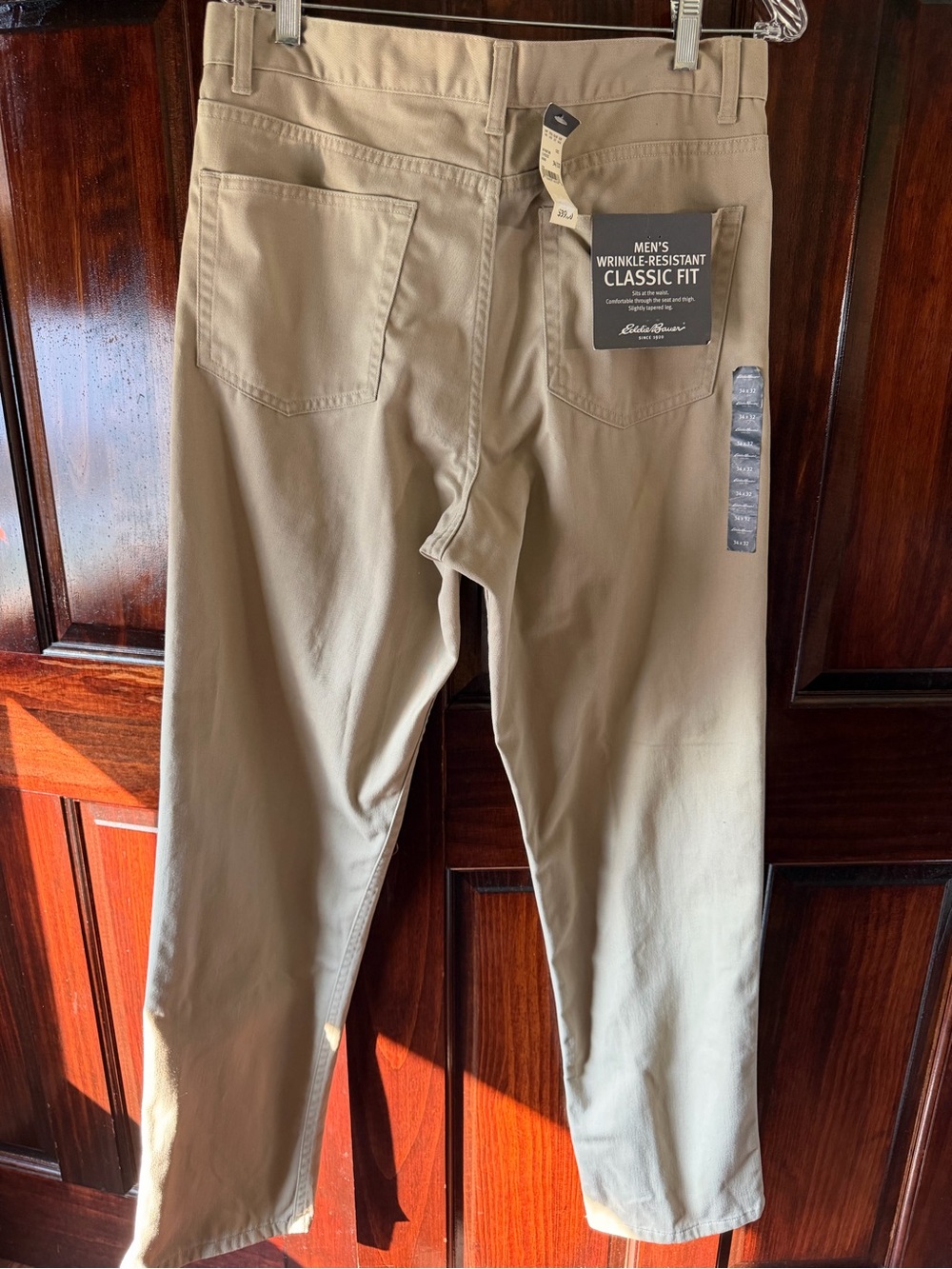 Eddie Bauer Men's Classic Fit Chinos in Khaki
